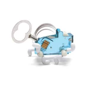 imagen del Robot de cuerda Pea Criatura Mecánica de Kikkerland en azul