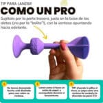 imagen de sugerencias para jugar con los 7 dardos de silicona con ventosa Tossit