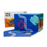 imagen de la Caja de almacenaje y alfombra de juego de Imanix y el pacaging