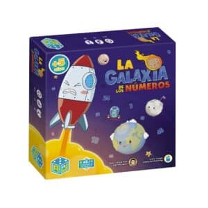 imagen de el packaging de La galaxia de los números, juego de cálculo matemático