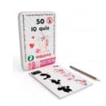 imagen del packaging del Juego de bolsillo en lata de metal 50 retos de lógica Unicornios