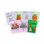 imagen de las cartas de Alce, Trío, Lío Juego de cartas de Lúdilo