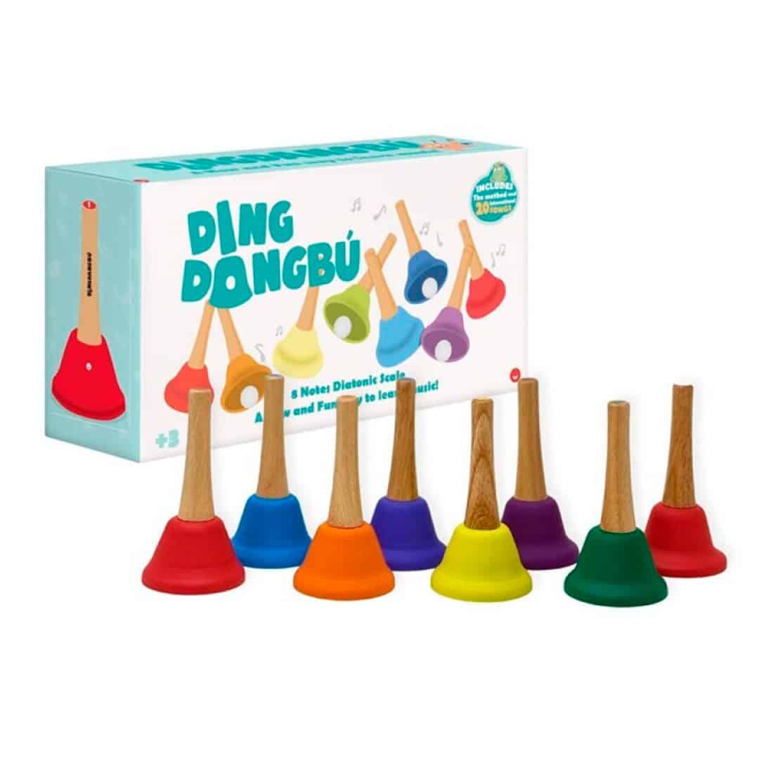 Campanas escala musical de JuegaConmigo imagen de las Campanas escala musical de JuegaConmigo y su packaging