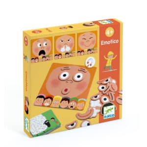 imagen del packaging del Juego de reconocimiento de las emociones Emotico de Djeco