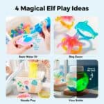 imagen de diferentes propuestas de juego para el Set para crear y pescar figuras de gel