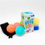 imagen del packaging y del contenido de los globos reutilizables