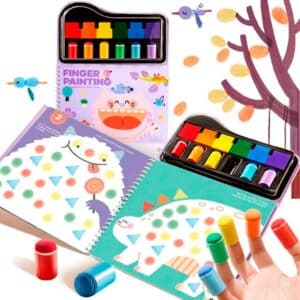 imagen de portada del Cuaderno de dibujo con sellos y pintura con dedos