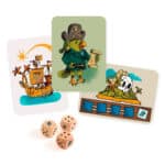 imagen del contenido del Juego de dados y apuestas Pirates 'N' Dice de Djeco