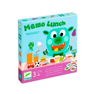 imagen del packaging del Juego de memoria cooperativo Memo Luch de Djeco