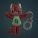 imagen del Sujeta chupetes Jeanne Mini peluche que brilla en la oscuridad