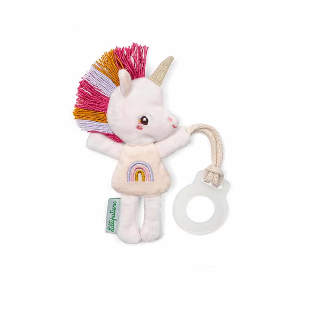 Sujeta chupetes Lena Mini peluche que brilla en la oscuridad imagen de portada del Sujeta chupetes Lena Mini peluche que brilla en la oscuridad