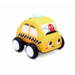 imagen del taxi del Set de coches de peluche con alfombra de Hape