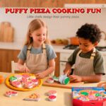 imagen de dos niños jugando con el Set de pintura con espuma Pizza mágica