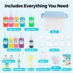 imagen del contenido del Set para crear y pescar figuras de gel