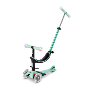 Imagen de portada de Patinete Mini Micro2Grow 4 en 1 Deluxe LED Verde Menta