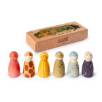 imagen de las figuras Grapat animales madera y su packaging