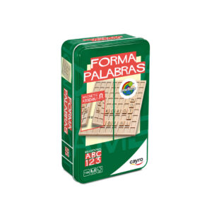 imagen del packaging del Juego Formapalabras en lata de metal de Cayro