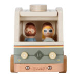 imagen de la parte delantera de la Furgoneta retro con muñecos encajables de Little Dutch