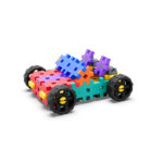 imagen de un coche construido con los Bloques Meli Basic Tech 130 piezas