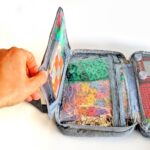 imagen de los compartimentos del Organizador de juguetes para viaje con compartimentos
