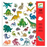 imagen del packaging de las Pegatinas Djeco Dinosaurios set de 160 unidades