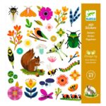 imagen del packaging de las Pegatinas Djeco Jardín set de 160 unidades