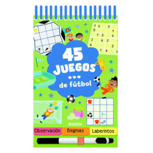 imagen del Cuaderno de actividades reutilizable 45 juegos Fútbol