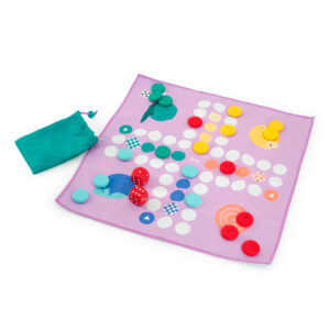imagen del Juego de playa 2 en 1 Parchís y Tres en Raya de Quut por la cara del parchís