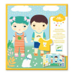 imagen del packaging de las Pegatinas reposicionables Djeco La Ropa