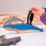 imagen de los animales del Puzzle encajable de madera Animales del Mar de Tickit