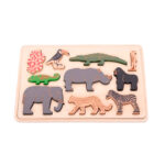 imagen de portada del Puzzle encajable de madera Animales de la Selva de Tickit