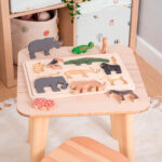 imagen del Puzzle encajable de madera Animales de la Selva de Tickit