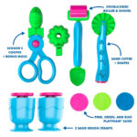 imagen del contenido del Set sensorial de arena con herramientas Playfoam