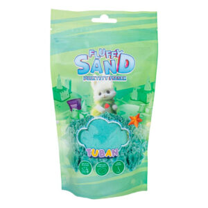 imagen del packaging de la Arena kinética Fluffy Sand Verde 90 gramos