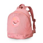imagen del lateral de la Mochila infantil antiarena Ballena Rosa de Monnëka