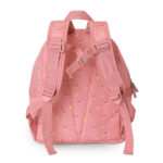 imagen de la parte trasera de la Mochila infantil antiarena Ballena Rosa de Monnëka