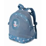 imagen del lateral de la Mochila infantil antiarena Hippos de Monnëka