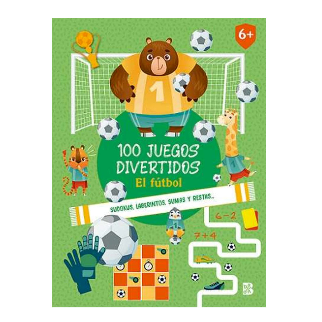 Cuaderno de actividades juegos de Fútbol imagen de la portada del Cuaderno de actividades juegos de Fútbol