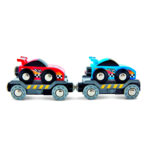 Imagen de los coches de Tren transportador de coches de carreras de Hape