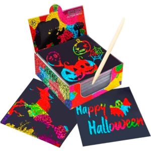 imagen de portada del imagen de varios dibujos hechos con el Bloc de notas para rascar Jarmelo Scratch Art
