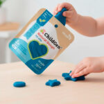 imagen de la plastilina azul de Plastilina Natural, 6 bolsitas de colores de 125gr