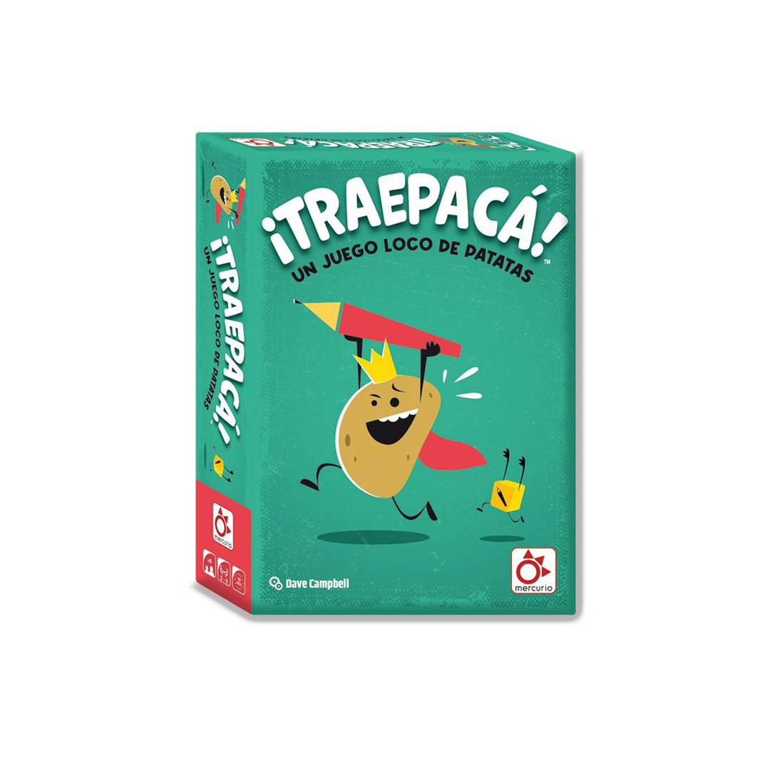 ¡Traepacá! Juego de mesa de Mercurio imagen del packaging de ¡Traepacá! Juego de mesa de Mercurio