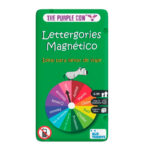 Imagen de portada de Juego de bolsillo magnético en lata de metal Lettergories