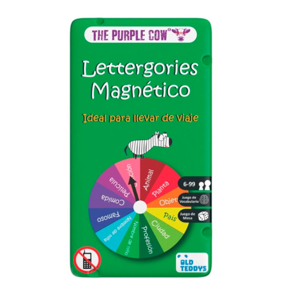 Juego de bolsillo magnético en lata de metal Lettergories Imagen de portada de Juego de bolsillo magnético en lata de metal Lettergories