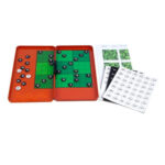 Imagen de la caja abierta de Juego de bolsillo magnético en lata de metal Sudoku