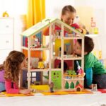 Gran casa de muñecas de madera amueblada - Imagen 5