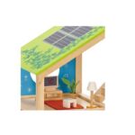 Gran casa de muñecas de madera amueblada - Imagen 4