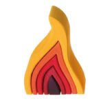 Fuego de madera de Grimm´s visto de frente