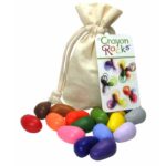 Ceras de soja ecológicas de colores 16 unidades Crayon Rocks con bolsa